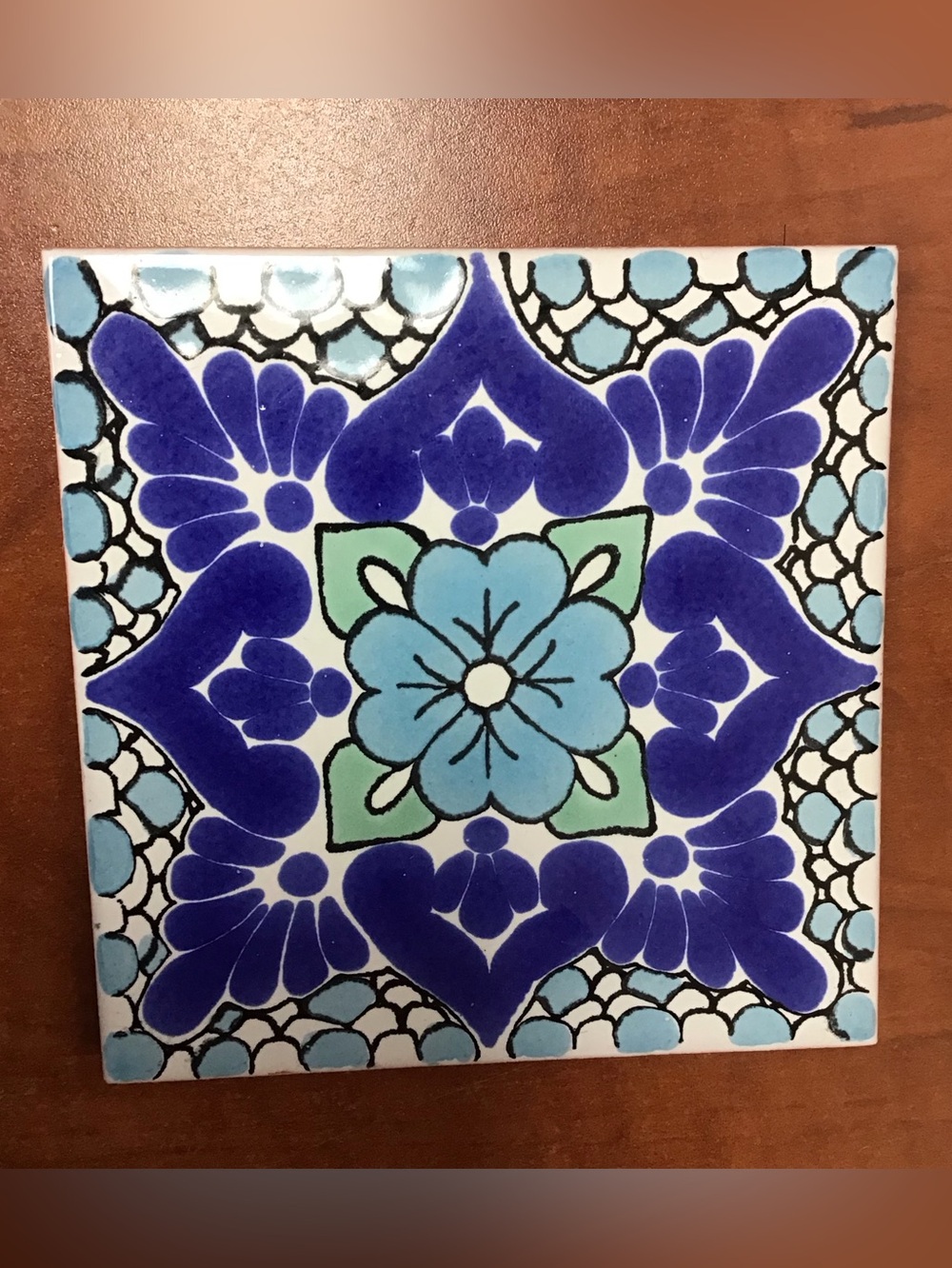 The Santa Barbara Co. Mexican Handcrafted Talavera Coaster
